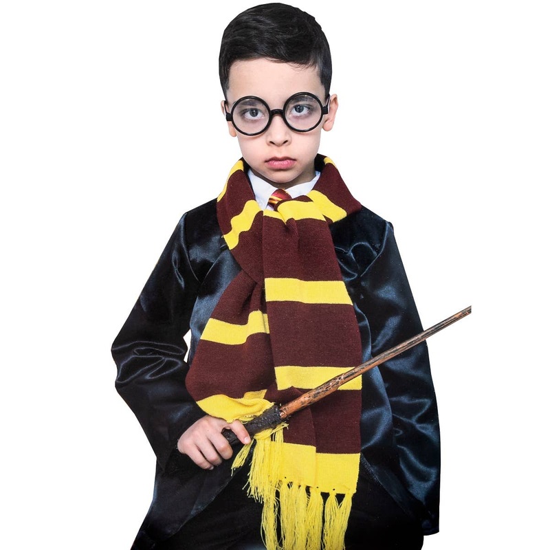 Maroon and Yellow Wizard Costume Scarf