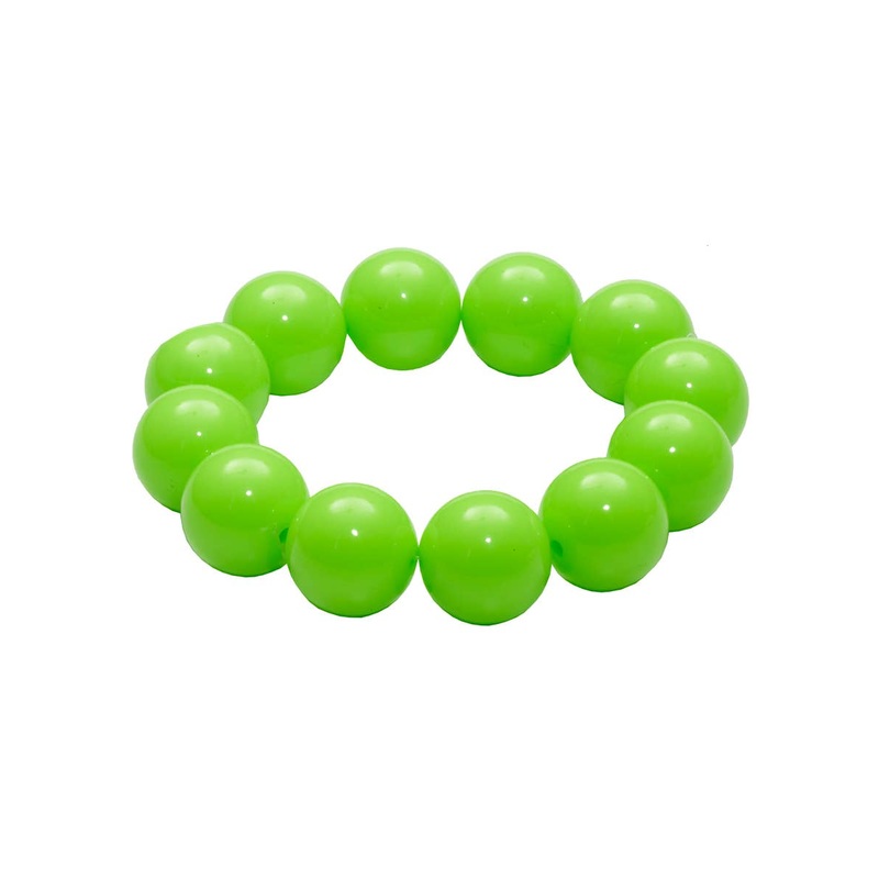 Neon Green 1980s Bracelet Costume Accessory