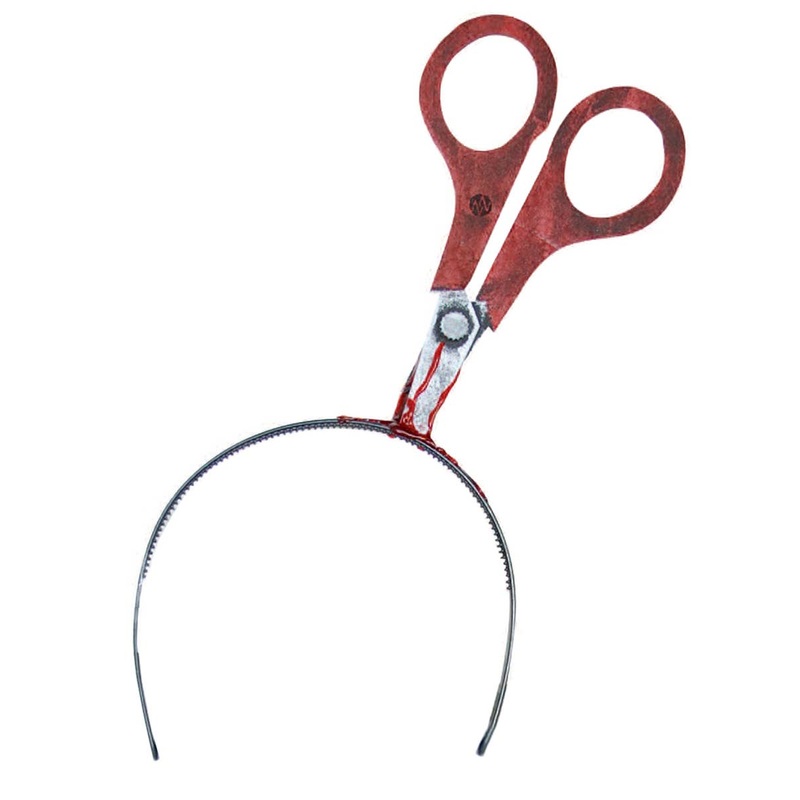 Novelty Scissors in the Head Halloween Costume Headband