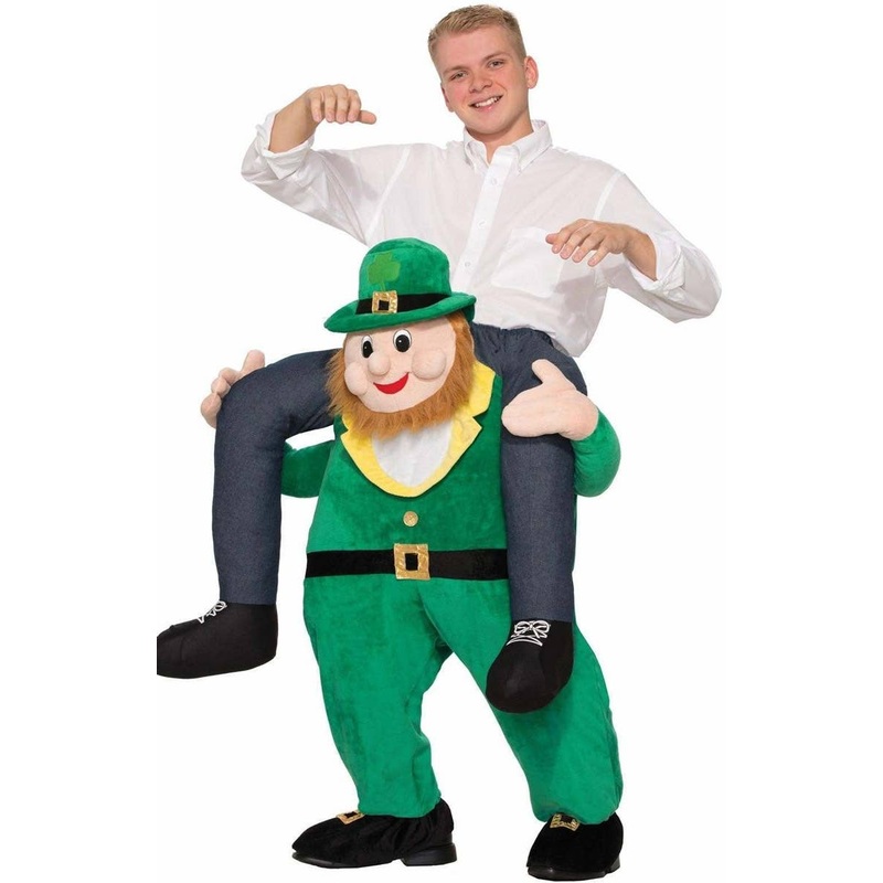 Novelty St Patrick's Day Adults Leprechaun Piggyback Costume