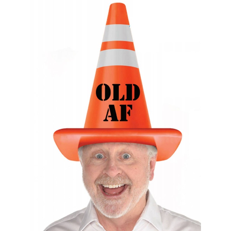 Over The Hill Old AF Cone Party Hat