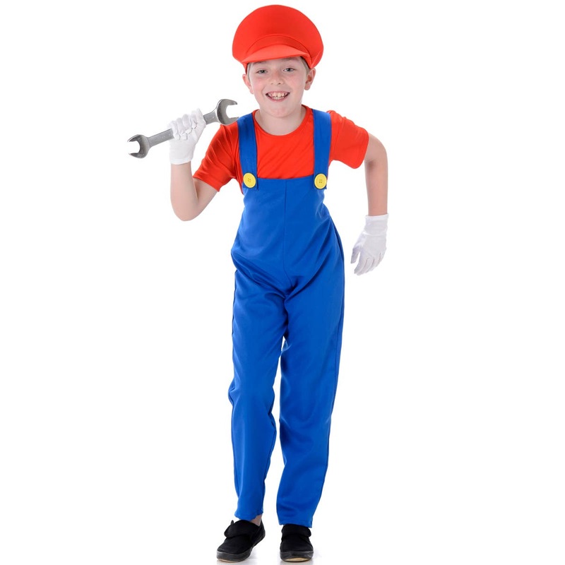 Red Plumber Boys Book Week Costume