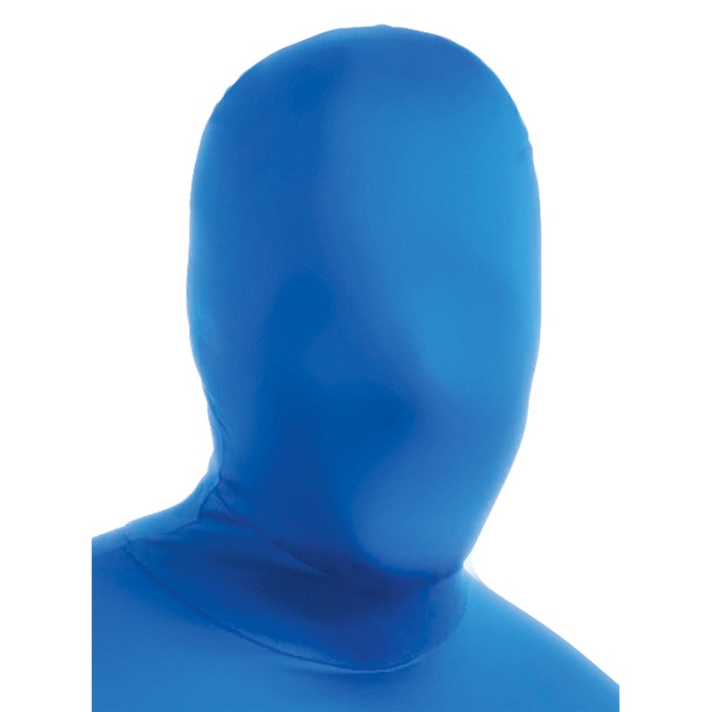 Second Skin Adults Blue Lycra Costume Mask