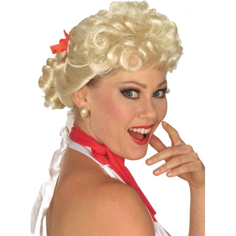 1950s Housewife Womens Blonde Costume Wig