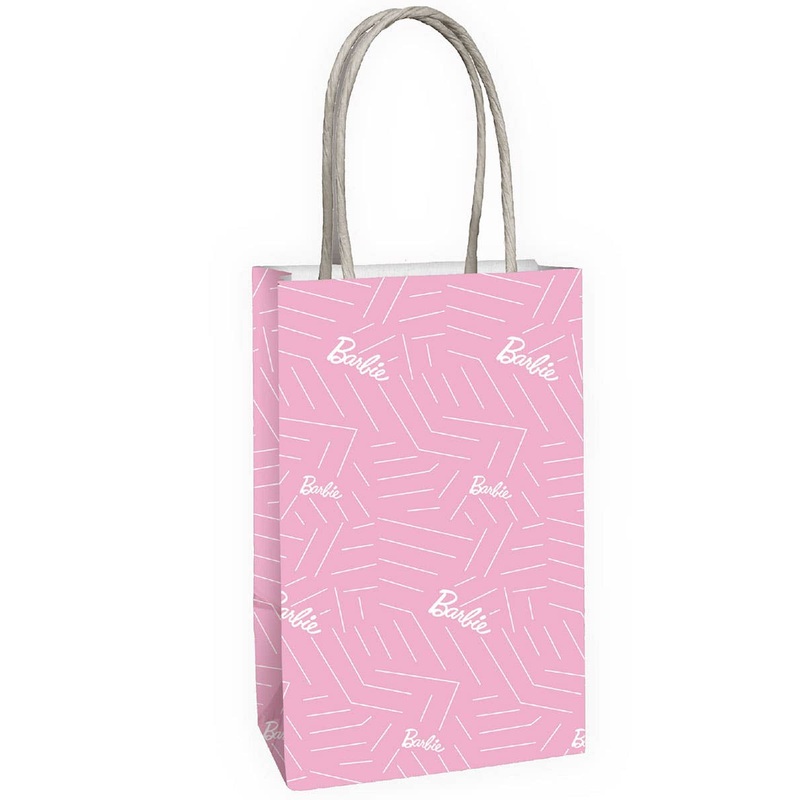 Barbie Pink 8 Pack Paper Party Favour Bags