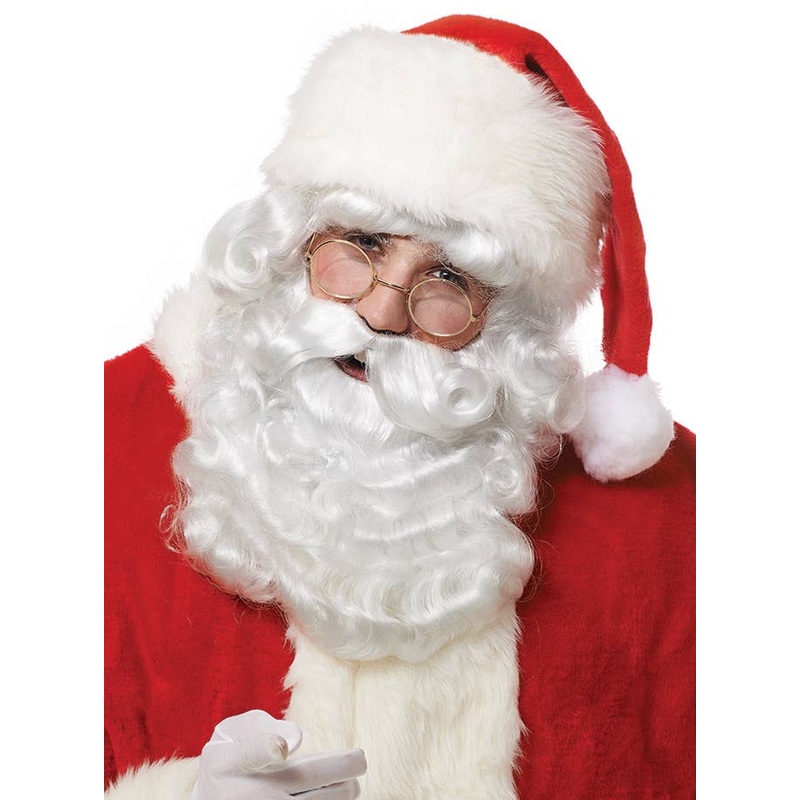 Curly White Santa Claus Wig and Beard Set