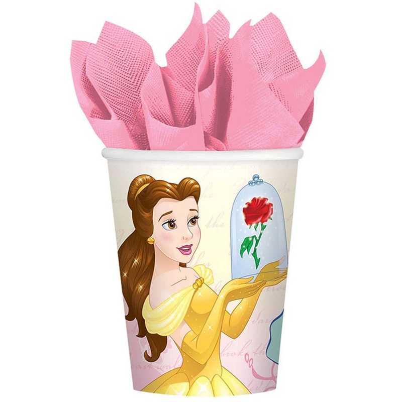 Disney Princesses Belle 8 Pack Paper Cups