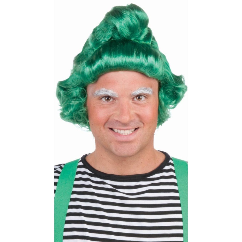 Fairytale Green Adults Novelty Oompa Loompa Costume Wig
