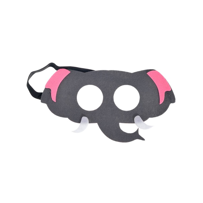 Felt Pink and Grey Kids Elephant Costume Mask
