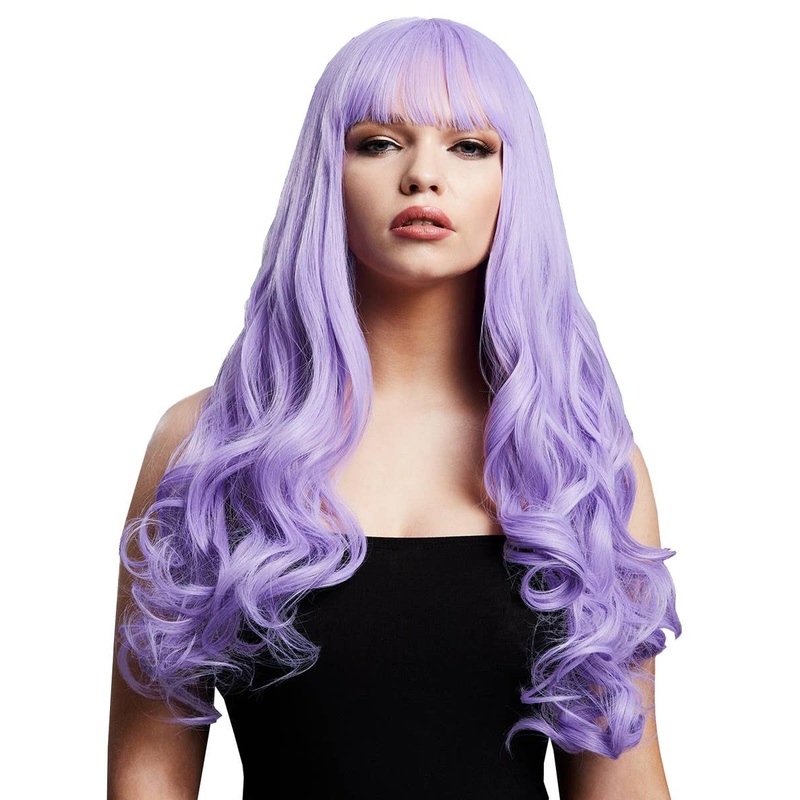Gigi Long Curly Violet Deluxe Womens Costume Wig