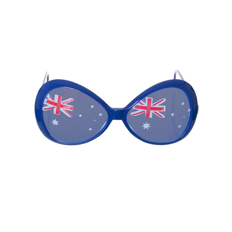 Large Blue Aussie Flag Australia Day Sunglasses
