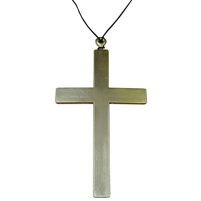 Large Monk / Priest Novelty Religious Cross Necklace Costume Accessory