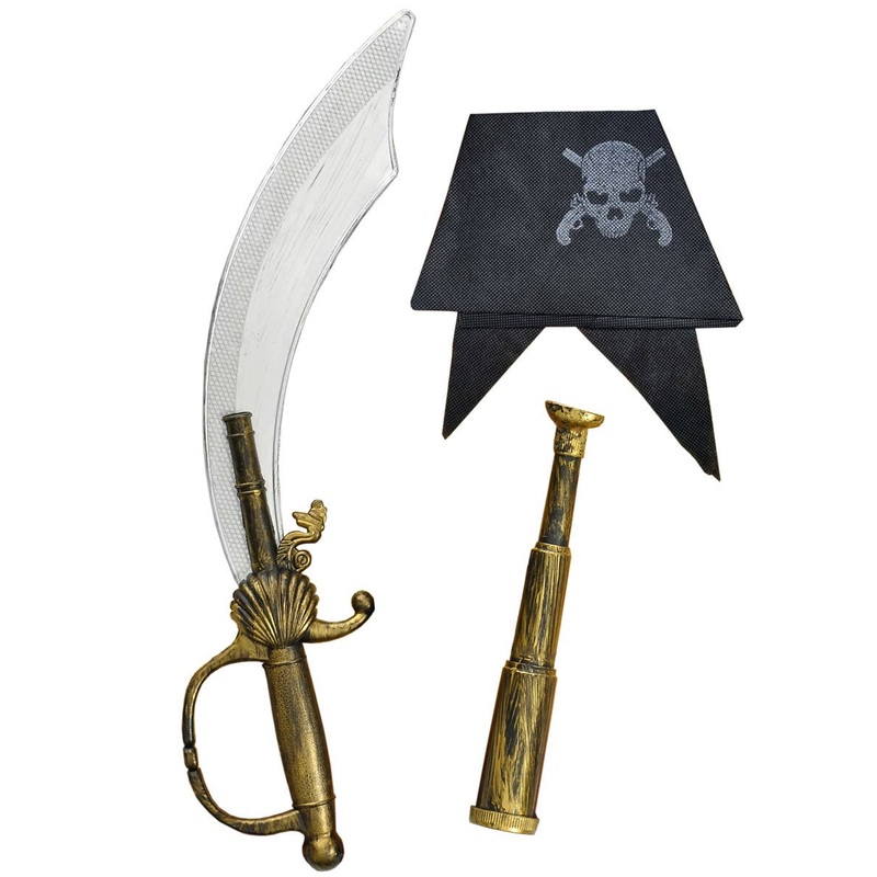 Pirate Sword and Telescope 3 Piece Accessory Set