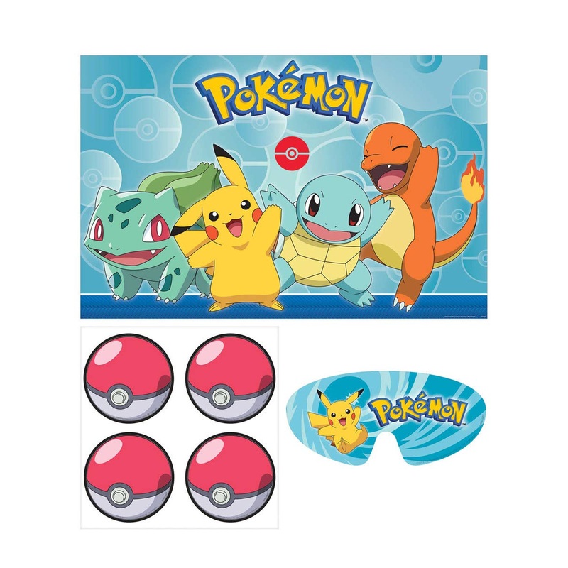 Pokemon Pin The Pokeball Party Game