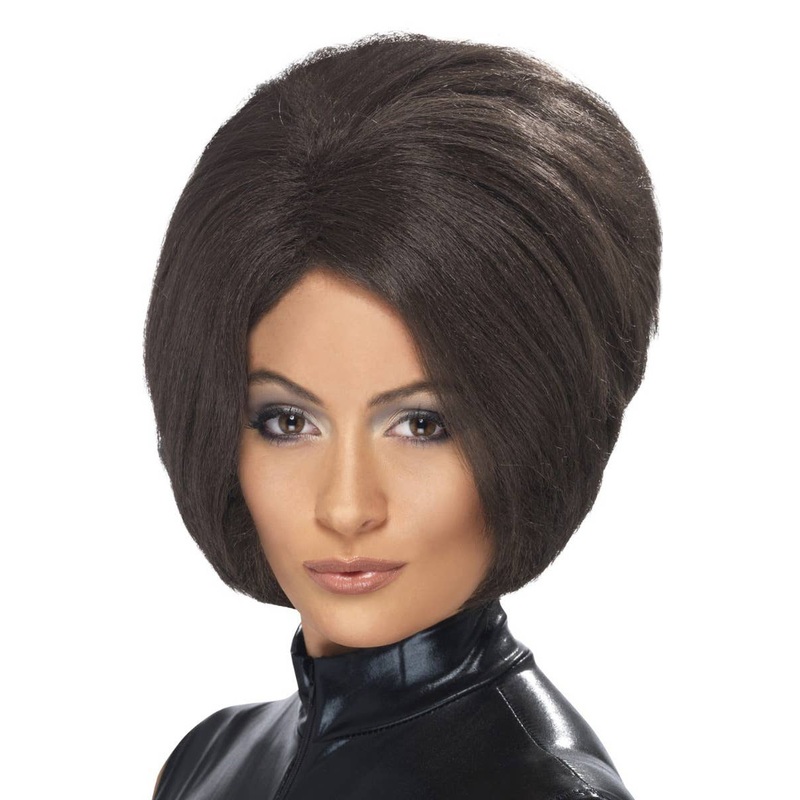 Posh Spice Womens Dark Brown Costume Wig