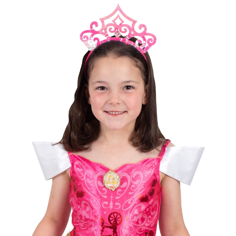 Sleeping Beauty Girls Aurora Pink Iridescent Costume Tiara