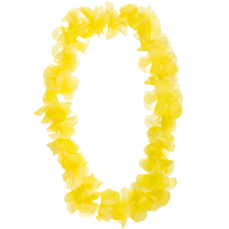 Tropical Yellow Hawaiian Lei Costume Accessory