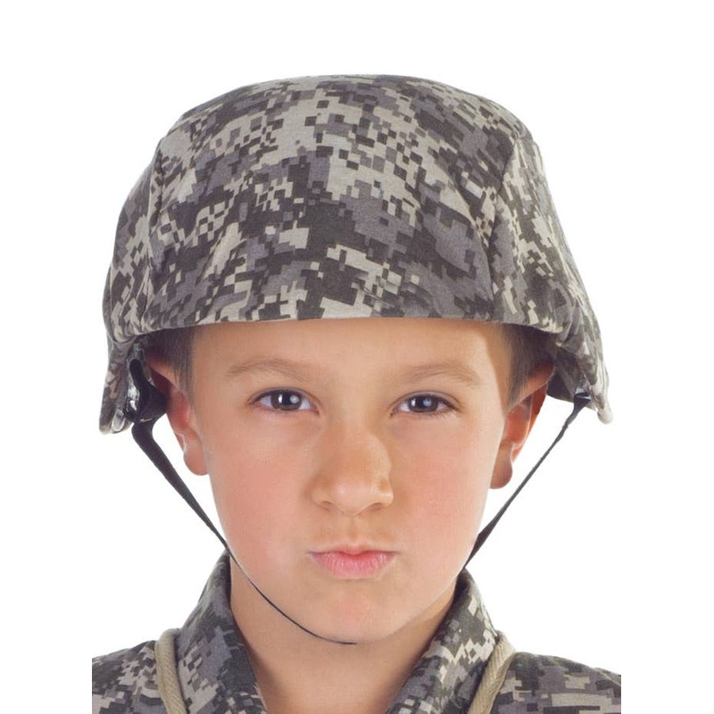 Camouflage Boys Army Costume Helmet