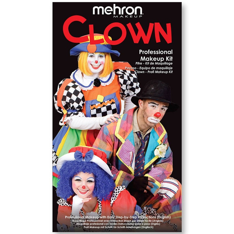 Clown Mehron Deluxe Character Makeup Kit