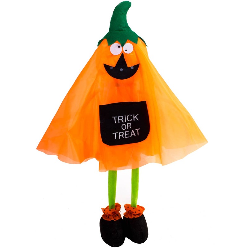 Cute Orange Pumpkin 110cm Child Friendly Halloween Decoration