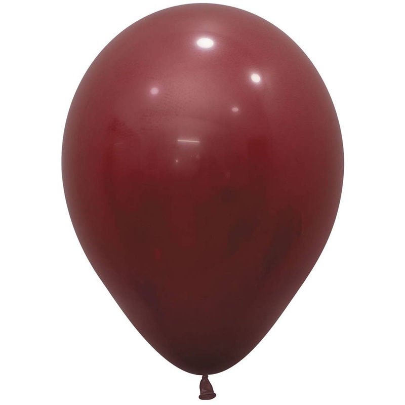 Fashion Merlot Single Small 12cm Air Fill Latex Balloon