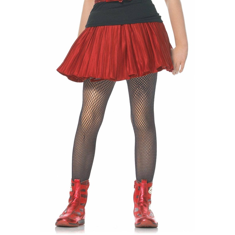Fishnet Girls Black Costume Stockings