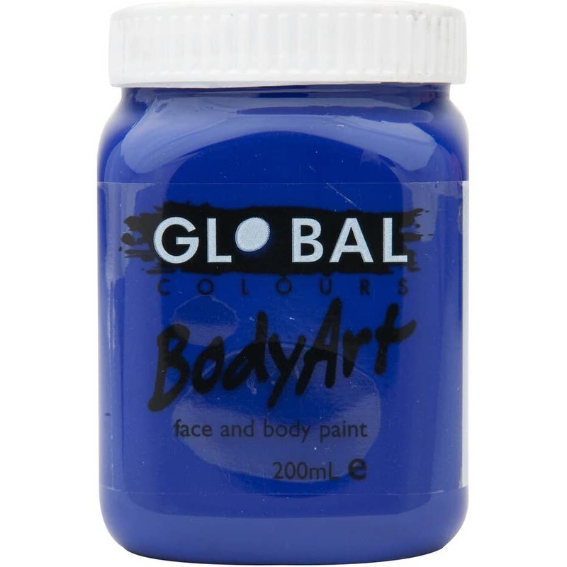 Global BodyArt Ultra Blue 200ml Liquid Makeup