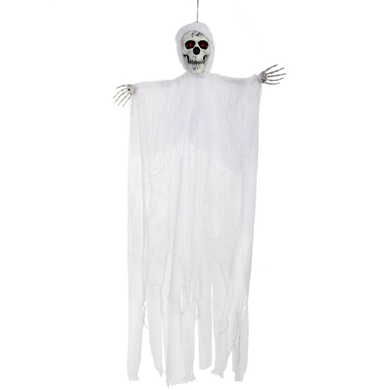 Hanging Light Up Ghost Skeleton Halloween Decoration
