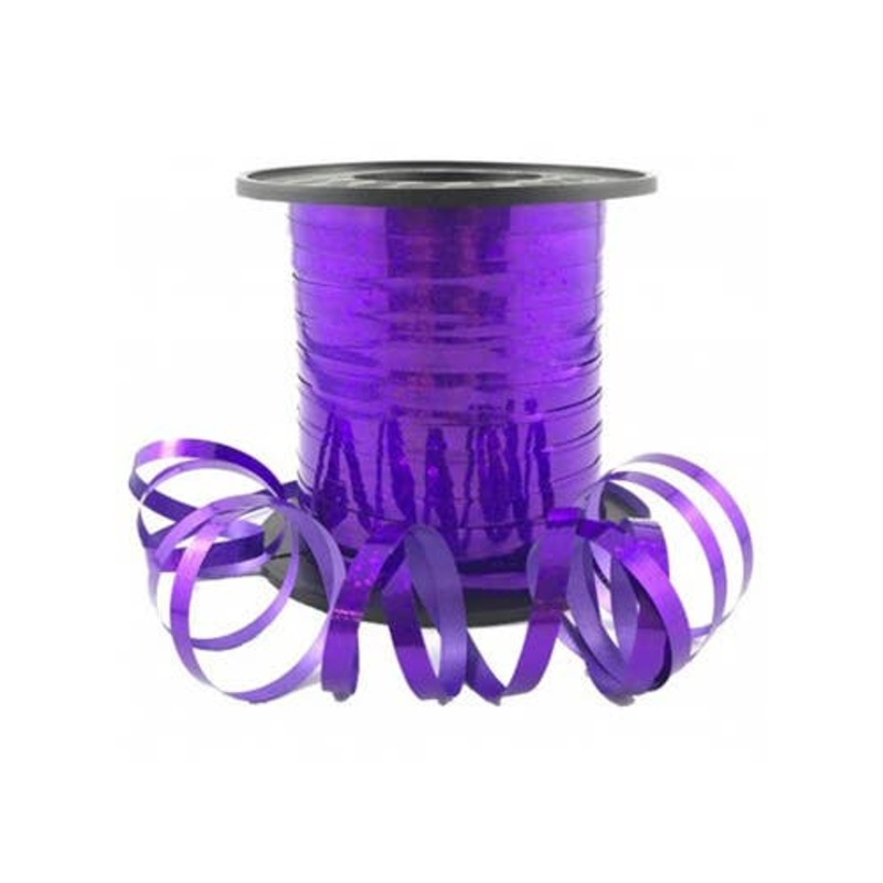 Holographic Purple 225cm Long Curling Ribbon