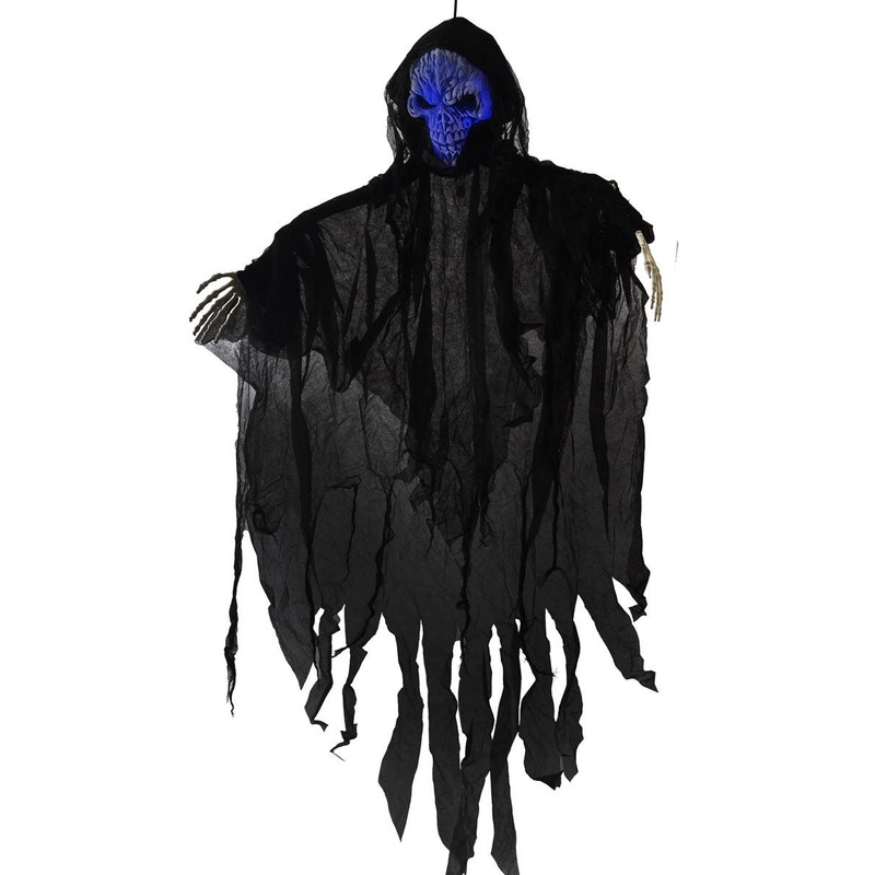 Light Up Hanging Evil Reaper Halloween Decoration