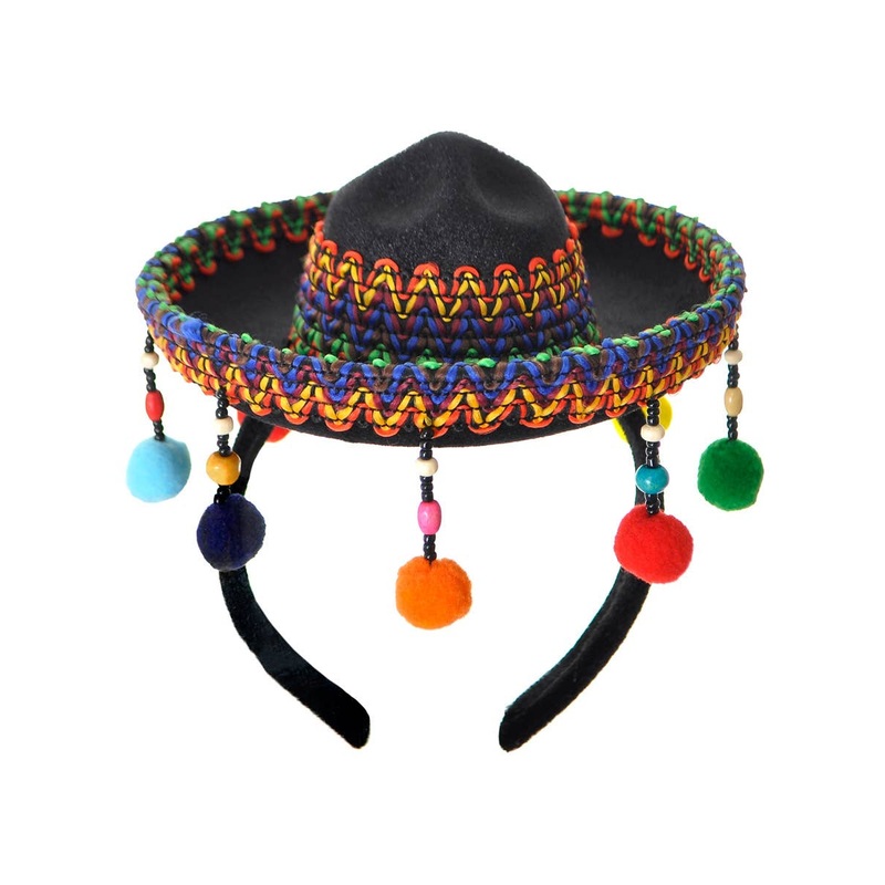 Mini Mexican Sombrero Costume Headband