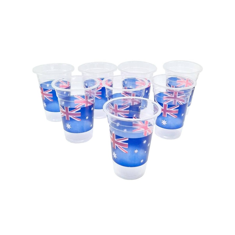Pack of 8 Australian Flag Party Cups