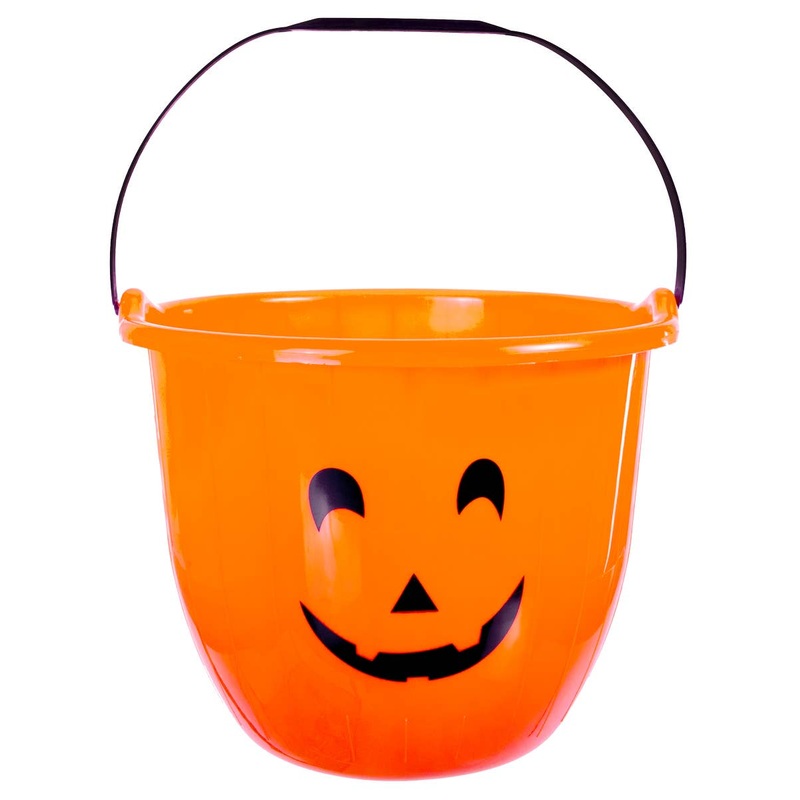 Pumpkin Face Large Halloween Candy Bucket