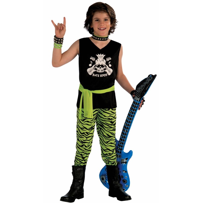 1980s Rock Star Boys Dress Up Costume