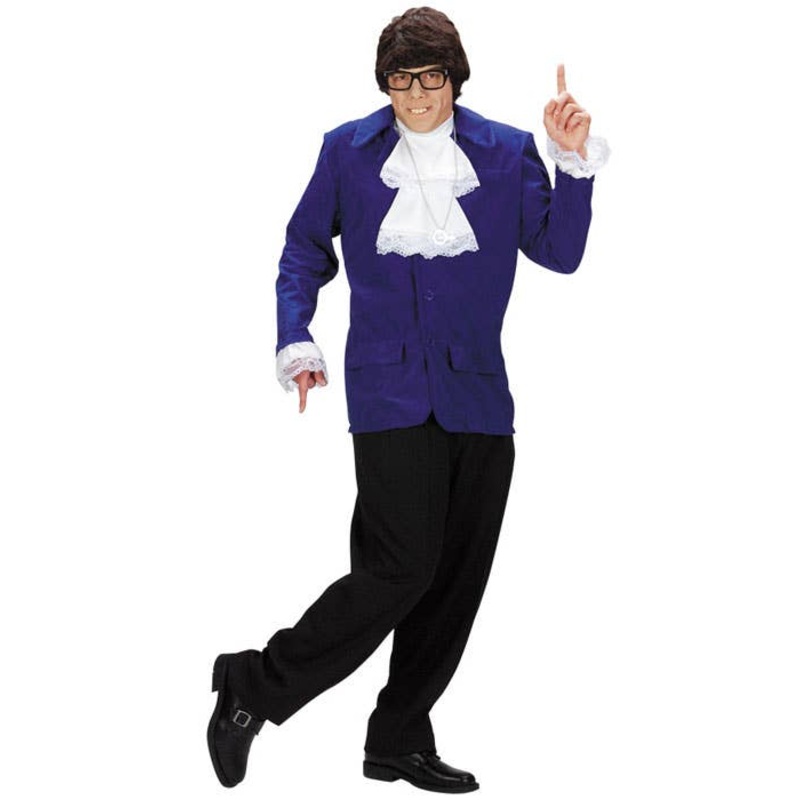Austin Powers Deluxe Mens Licensed Spy Costume