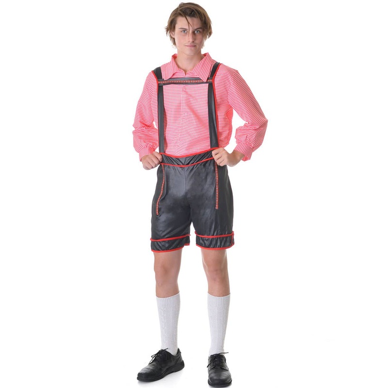 Bavarian Beer Man Red Oktoberfest Mens Costume