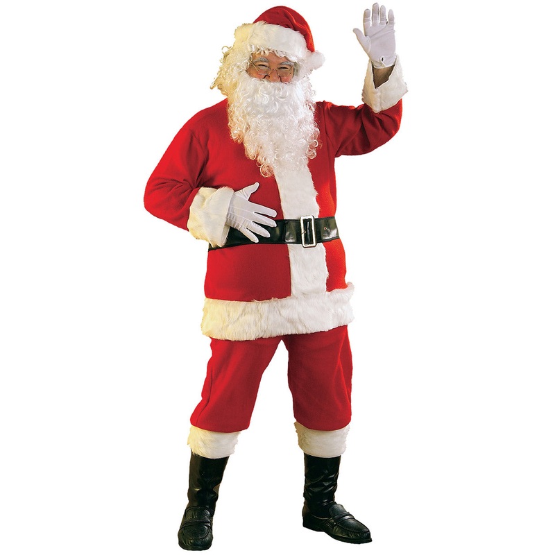 Classic Red Santa Claus Mens Christmas Costume