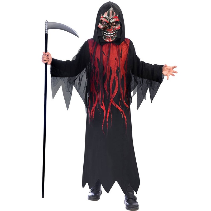 Dark Shadow Grim Reaper Boys Halloween Costume