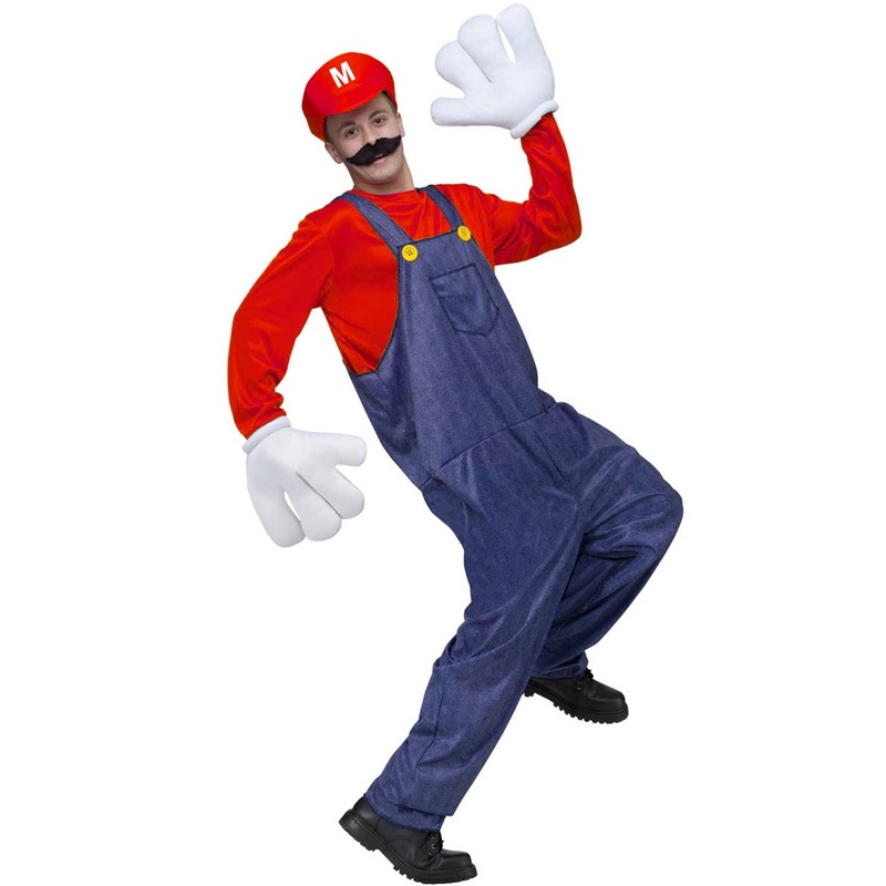 Gaming Character Mario Mens Fancy Dress Costume