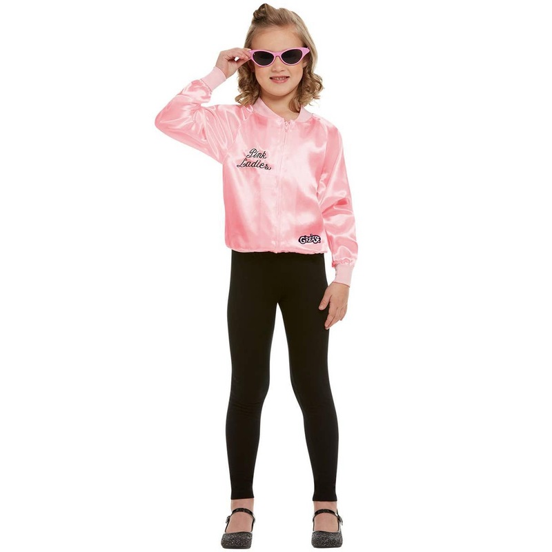 Grease Pink Ladies Girls Officially Licensed Costume Jacket