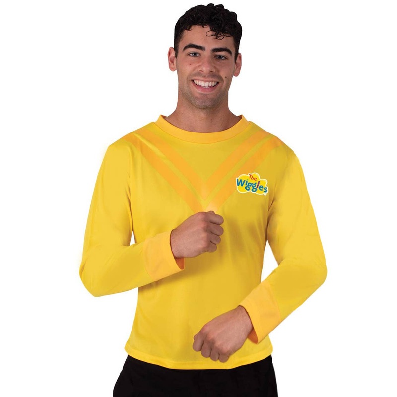 Licensed The Wiggles Mens Yellow Shirt Costume