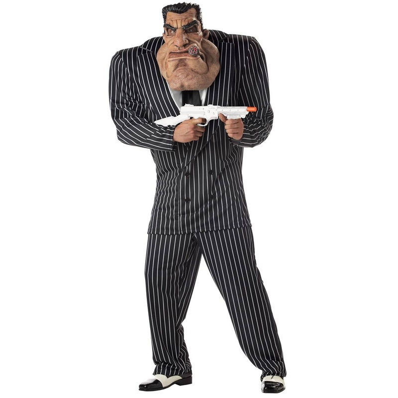 Massive Mobster Mens Funny 20s Gangster Costume