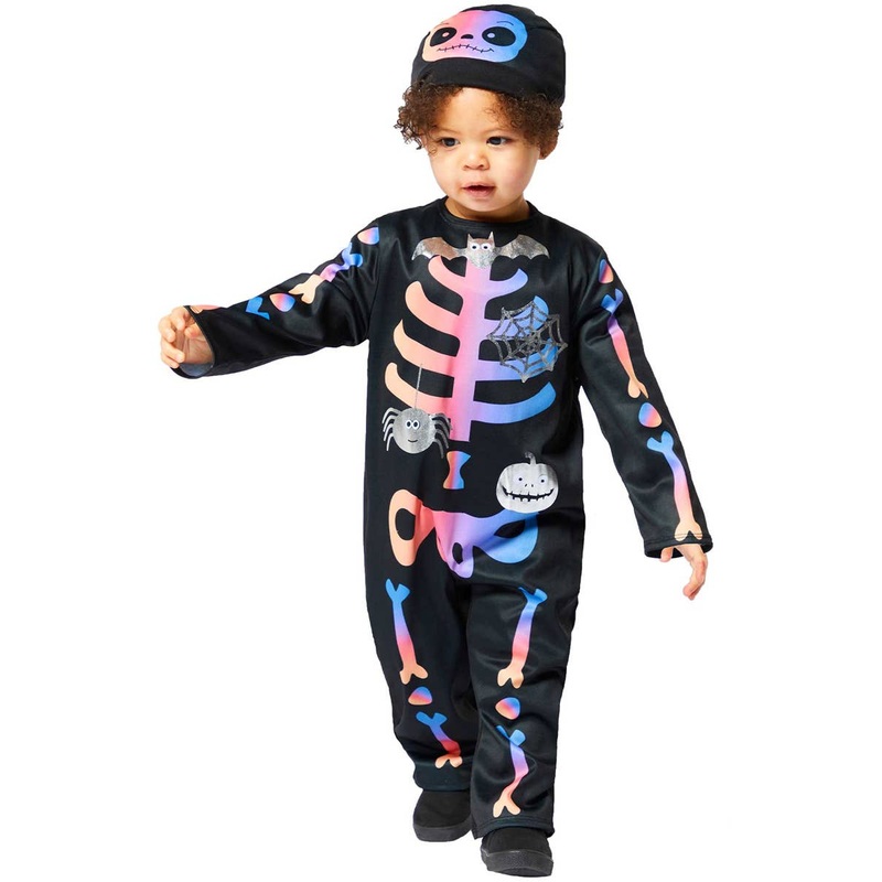 Pastel Skeleton Toddler Halloween Costume