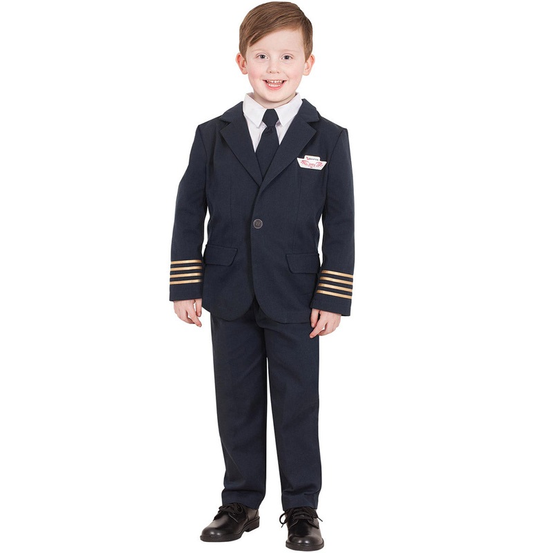 QANTAS Captain Boys Pilot Uniform Costume
