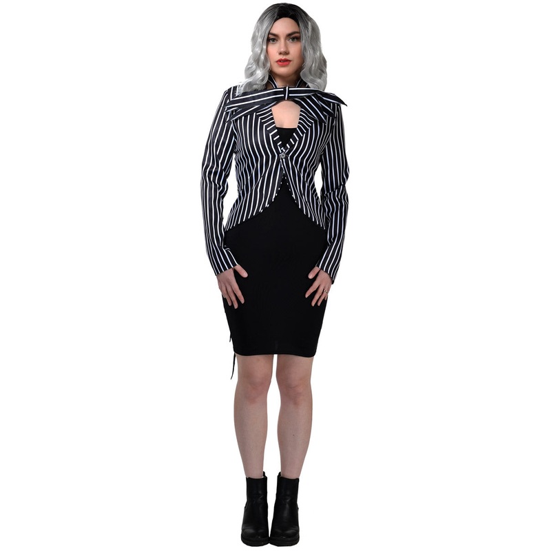 Skeleton Jack Womens Christmas Nightmare Costume Jacket
