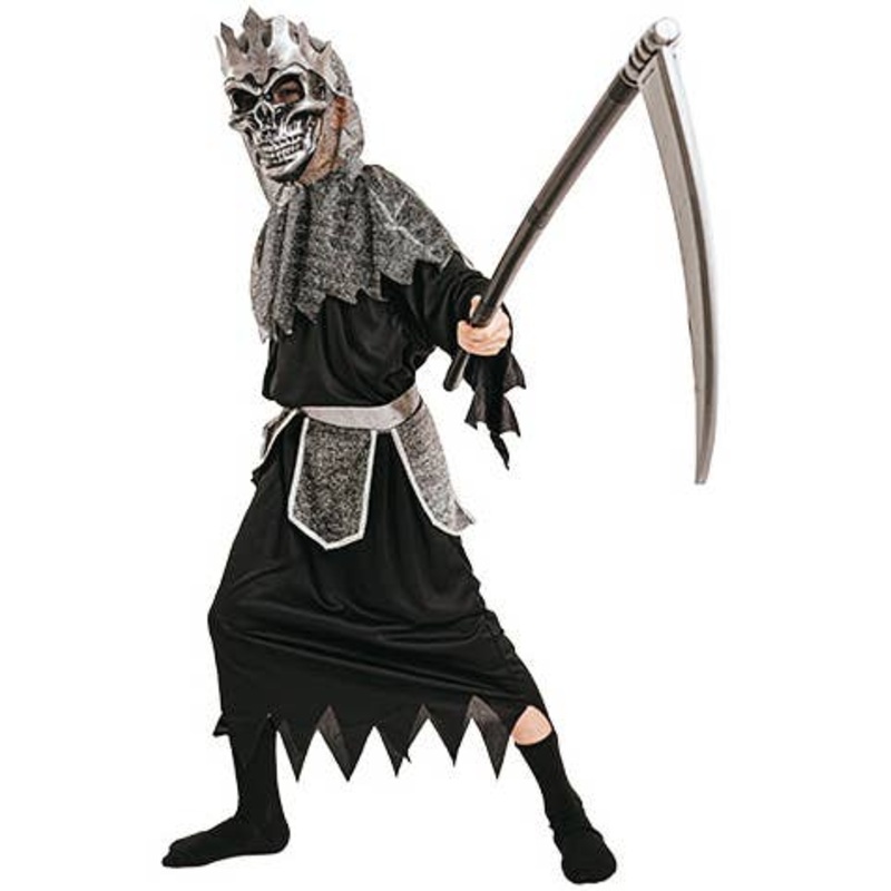 Skull Knight Demon Boys Reaper Halloween Costume