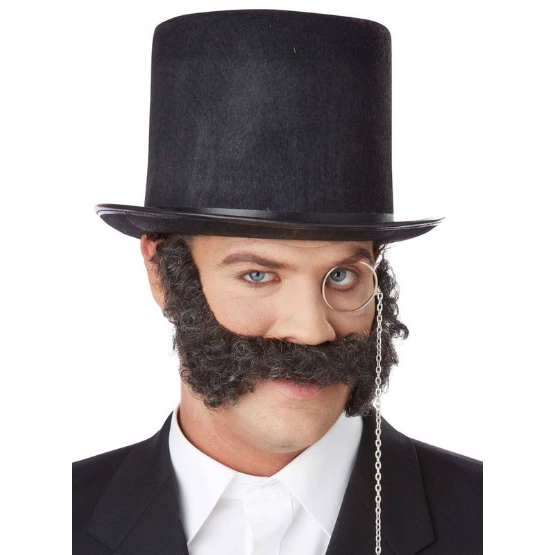 19th Century Brown Mutton Chops and Moustache