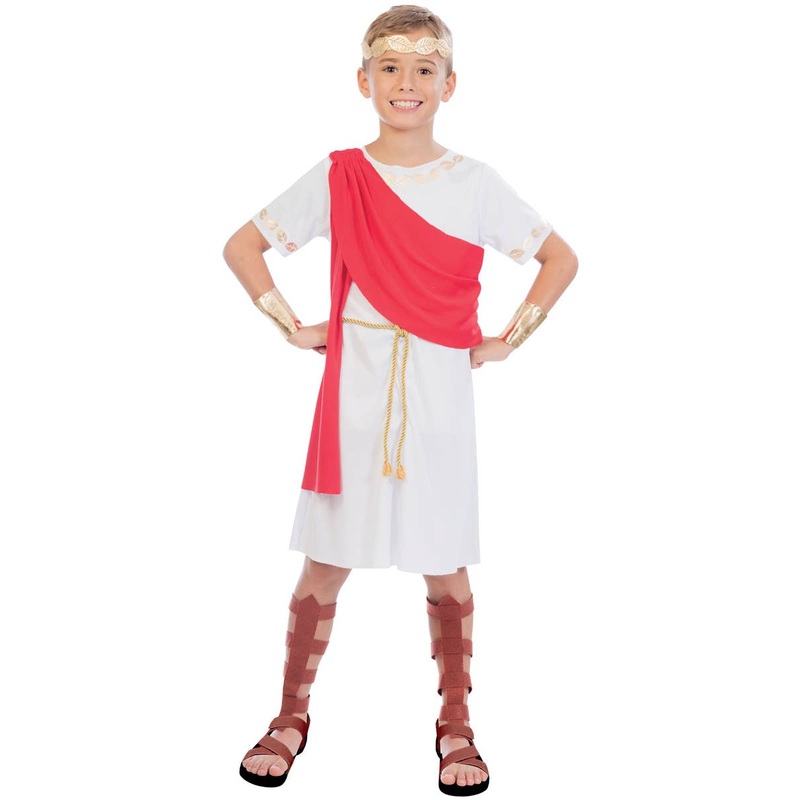 Ancient Roman Toga Boys Fancy Dress Costume