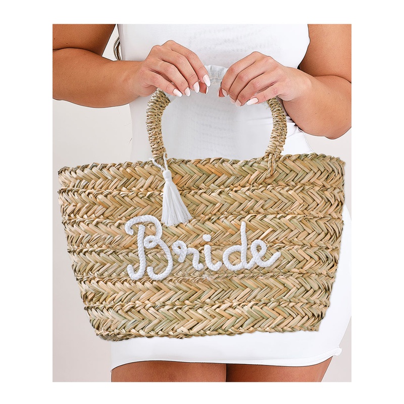 Bride Deluxe Hens Party 42cm Tall Rattan Bag