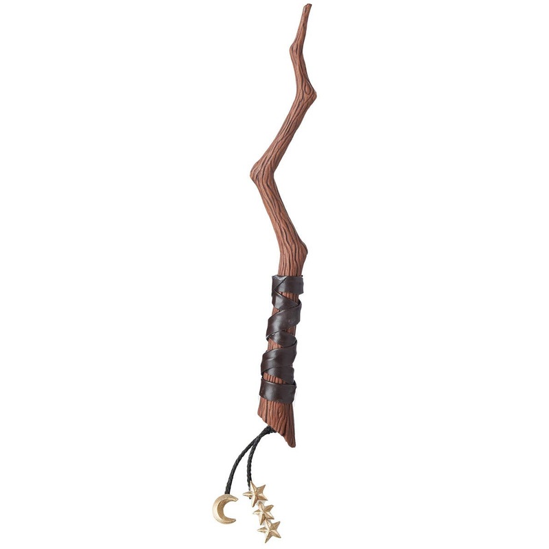 Crooked Wooden Look Witches Wand Accessory